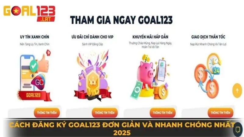 Cách đăng ký Goal123 đơn giản và nhanh chóng nhất 2025
