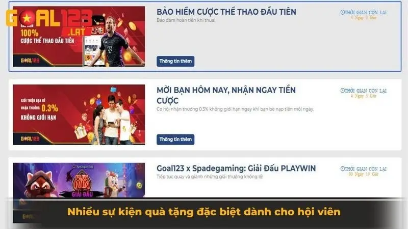 Nhiều sự kiện quà tặng đặc biệt dành cho hội viên